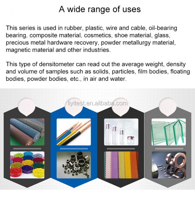 มาตรฐาน ASTM JIS GB/T ISO เครื่องวัดความหนาแน่นแบบดิจิตอลแบบพกพา 0