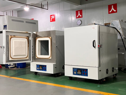 Liyi 1000 องศา 1200 / 1500 เตาเผาแบบมัฟเฟิลอุตสาหกรรมในห้องปฏิบัติการอบชุบด้วยความร้อนไฟฟ้าอุณหภูมิสูง ราคา