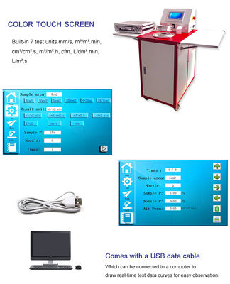 เครื่องทดสอบการซึมผ่านอากาศของผ้าดิจิทัล Liyi Laboratory